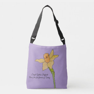 Bolsa Ajustável Solteiro Amarelo Daffodil Pálido Roxo