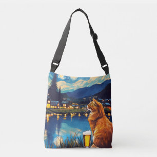 Bolsa Ajustável Sonhar com Saltos e estrelas Cat Starry Night