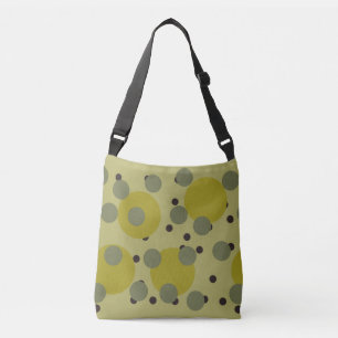 Bolsa Ajustável Sonho de Abacate Retro Círculos Atômicos de 1970 