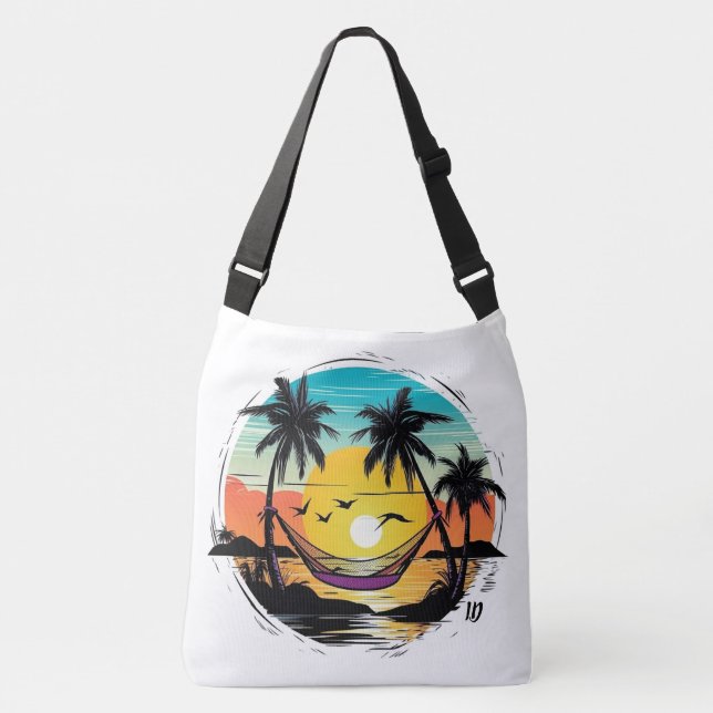 Bolsa Ajustável Sonhos da Ilha - A Coleção de Amigos de Caribe (Frente)