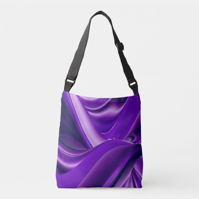 Bolsa Ajustável Sonhos de Arco-Íris de Flor Roxo (Frente)