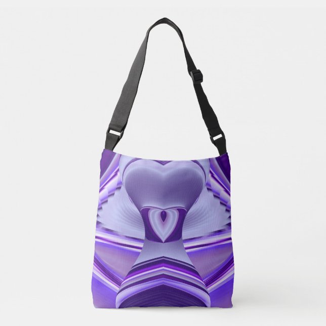 Bolsa Ajustável Sonhos de Arco-Íris de Flor Roxo (Frente)