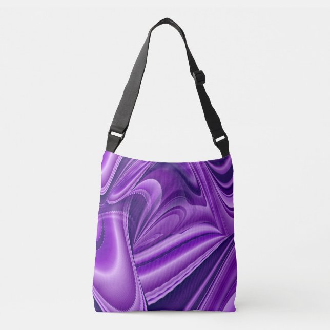 Bolsa Ajustável Sonhos de Arco-Íris de Flor Roxo (Frente)
