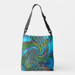 Bolsa Ajustável "Splish Splash" All-Over-Impressão Cross Body Bols