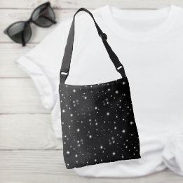 Bolsa Ajustável Starlight Sparkles Black and White Stars