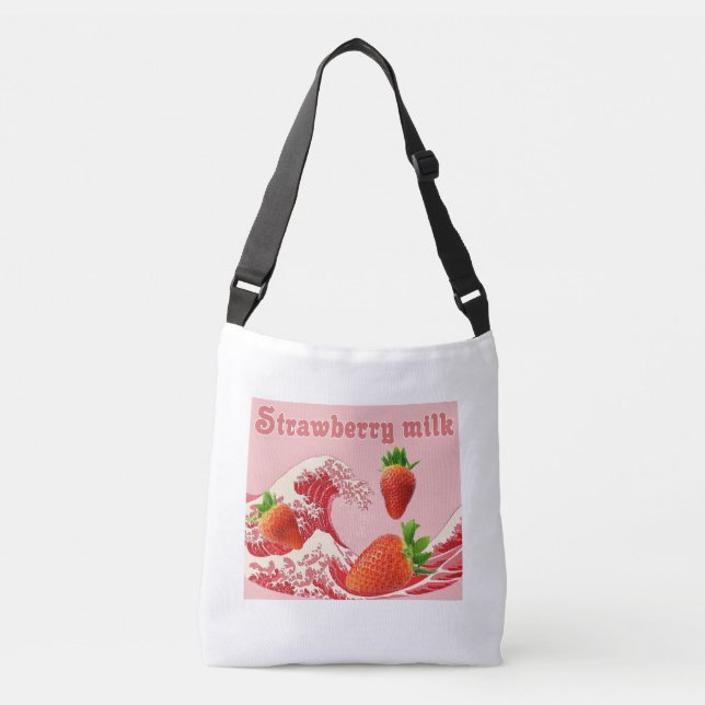 Bolsa Ajustável Strawberry milk(神奈川沖浪裏) (Frente)