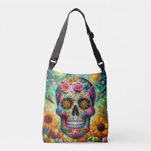 Bolsa Ajustável Sugar Skull Dia De Los Muertos Dia dos Mortos