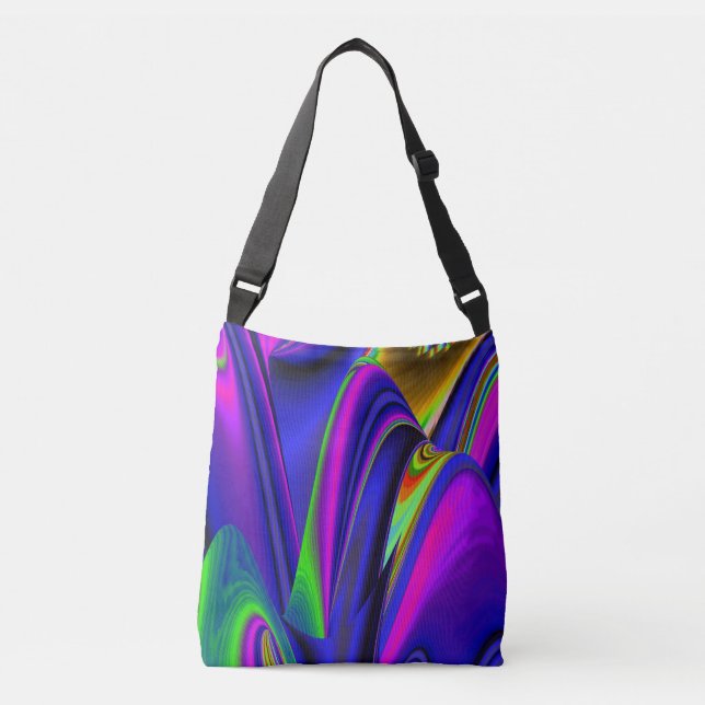 Bolsa Ajustável Summerrainbow, Abstrato 3D Rainbowart (Frente)