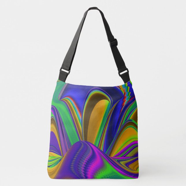 Bolsa Ajustável Summerrainbow, Abstrato 3D Rainbowart (Frente)