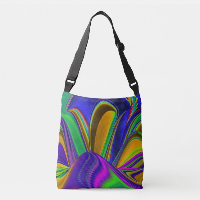 Bolsa Ajustável Summerrainbow, Abstrato 3D Rainbowart (Frente)