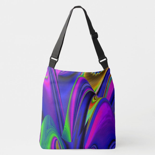 Bolsa Ajustável Summerrainbow, Abstrato 3D Rainbowart (Frente)