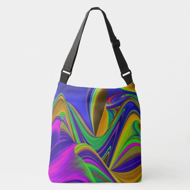Bolsa Ajustável Summerrainbow, Abstrato 3D Rainbowart (Frente)