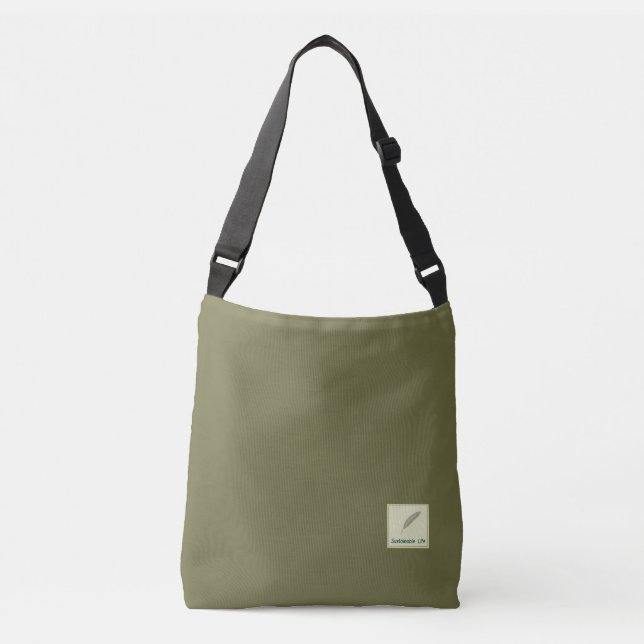 Bolsa Ajustável Sustainable　Life（グリーン）   クロスボディバッグ (Frente)