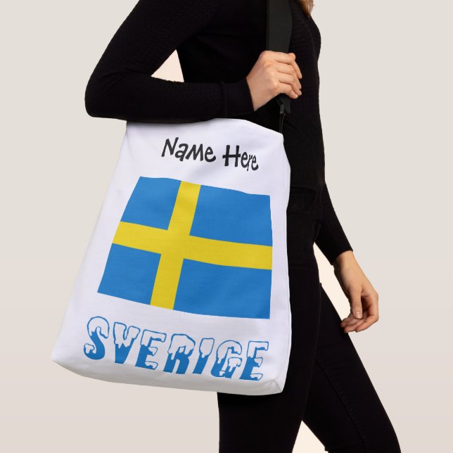 Bolsa Ajustável Sverige och Svenska Flagge Personalizado (Close Up)