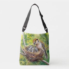 Bolsa Ajustável Sweet Bird Nest Painting