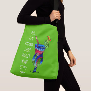 Bolsa Ajustável Taça Adulta Sippy (verde), Praia Cuta