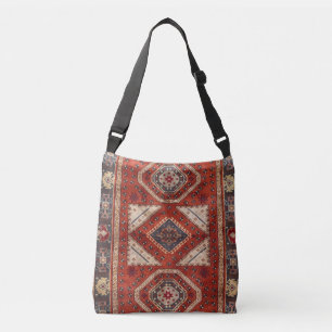 Bolsa Ajustável Tapete Persa Turco Oriental Vermelho