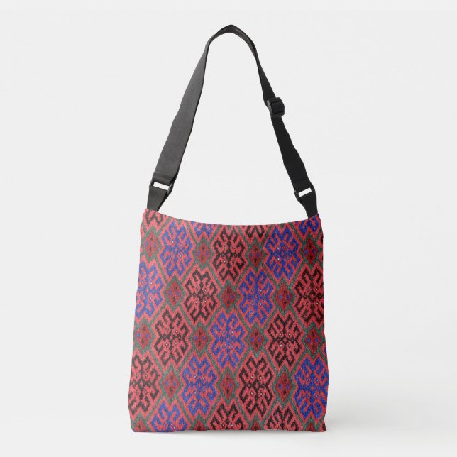 Bolsa Ajustável Tapete Turco Boho Kilim  (Frente)