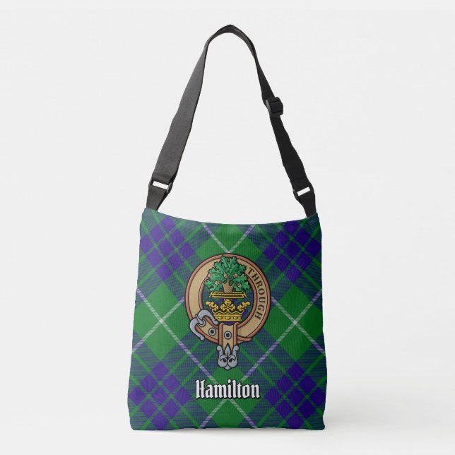 Bolsa Ajustável Tartan de Caça do Clã Hamilton (Frente)