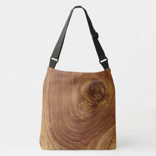 Bolsa Ajustável Teak Rustic Wood Grain Brown Nature Patterna Foto