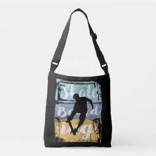 Bolsa Ajustável Tee De Skateboarding - Vintage Retro Skateboarder
