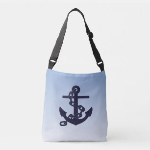 Bolsa Ajustável Tema Náutico Legal Âncora no Azul Celeste
