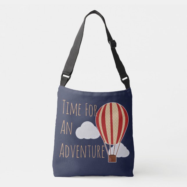 Bolsa Ajustável Tempo do balão de ar quente para a aventura (Frente)