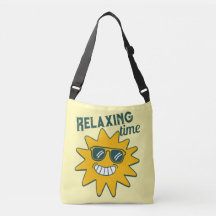 tempo RELAXANTE sol sorridente com óculos de sol