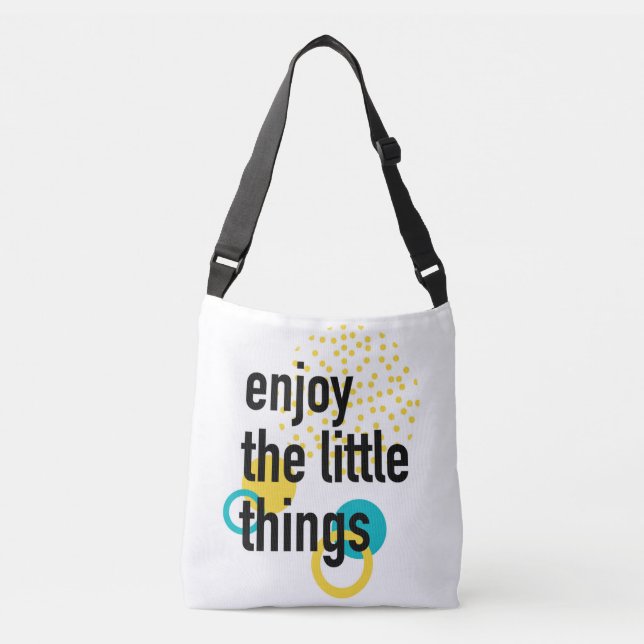 Bolsa Ajustável Tendy, design de felicidade de Aproveitar as Coisa (Frente)
