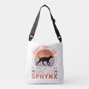Bolsa Ajustável Tenho planos com meu gato Sphynx