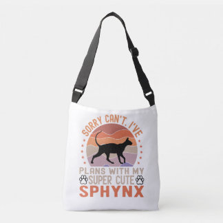 Bolsa Ajustável Tenho planos com meu gato Sphynx