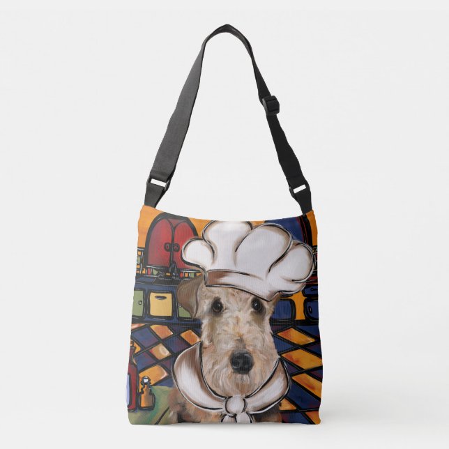 BOLSA AJUSTÁVEL TERRIER AIREDALE        (Frente)