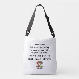Bolsa Ajustável Texto engraçado sobre mulheres e homens