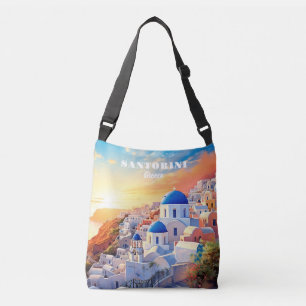 Bolsa Ajustável Texto personalizado Grécia Santorini Sunset