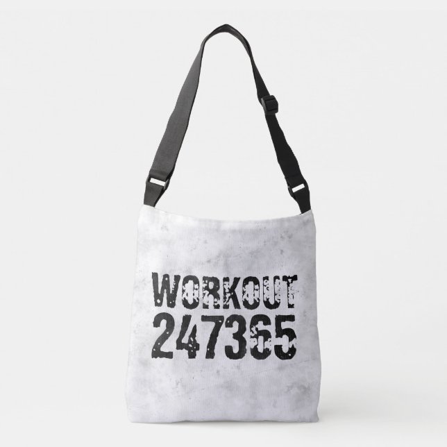 Bolsa Ajustável Texto riscado vestido Workout 247365 rústico (Frente)
