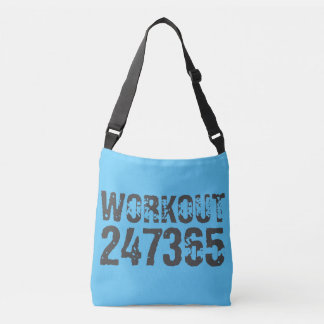 Bolsa Ajustável Texto vestido e arranhado Workout 247365 azul