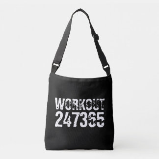 Bolsa Ajustável Texto vestido e arranhado Workout 247365 branco