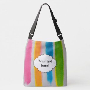 Bolsa Ajustável Textura de listras de aquarelas