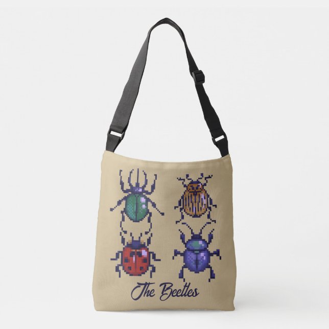 Bolsa Ajustável The Beetles pixelart (Frente)