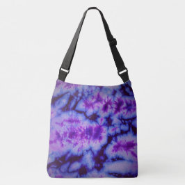 Bolsa Ajustável Tie Dye em tons de azul e roxo