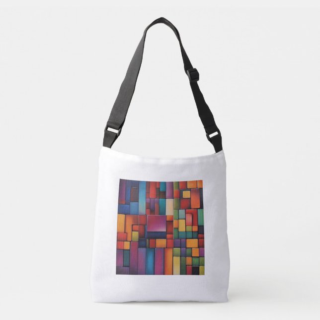 Bolsa Ajustável tijolos abstrato (Frente)