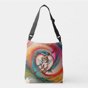 Bolsa Ajustável Tinta Cardíaca Romântica Vintage