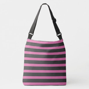 Bolsa Ajustável Tiras cor-de-rosa e Cinzas