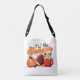 Bolsa Ajustável Tiss The Season Autumn Pumpkins and Football