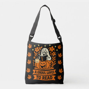 Bolsa Ajustável Título: A Ghoul ama ler o verme-caseiro Halloween