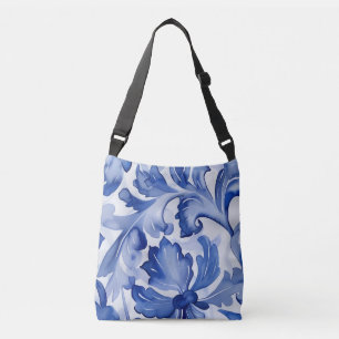 Bolsa Ajustável Tons florais de azul