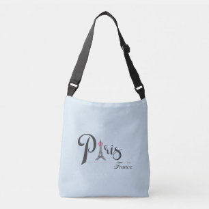 Bolsa Ajustável Torre Eiffel de Paris, Arco Rosa, Francês, Moderno