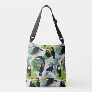 Bolsa Ajustável Toucan Bird: Padrão de Folhas de Palma