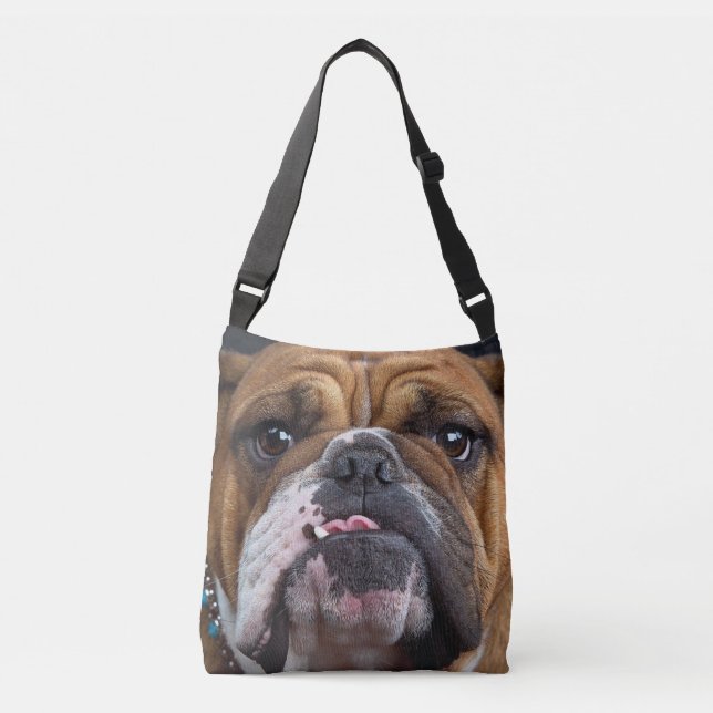 Bolsa Ajustável Travesseiro Decorativo Bulldog Inglês (Frente)