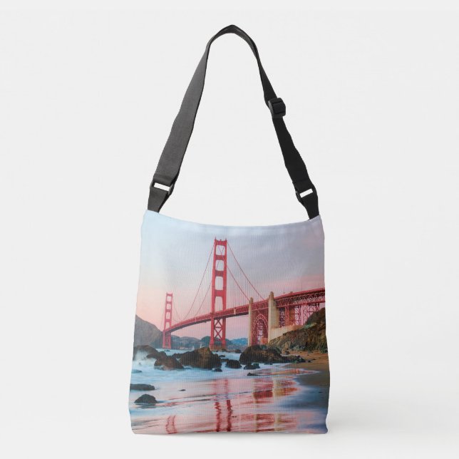 Bolsa Ajustável travesseiro decorativo da ponte ouro (Frente)